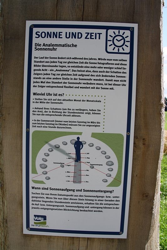 Begehbare Sonnenuhr - Info